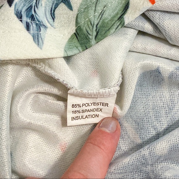 Yellow tropical midi dress with buttons - Picture 8 of 8